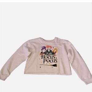 Disney Hocus Pocus Sanderson Sisters Cropped‎ Sweatshirt XL New